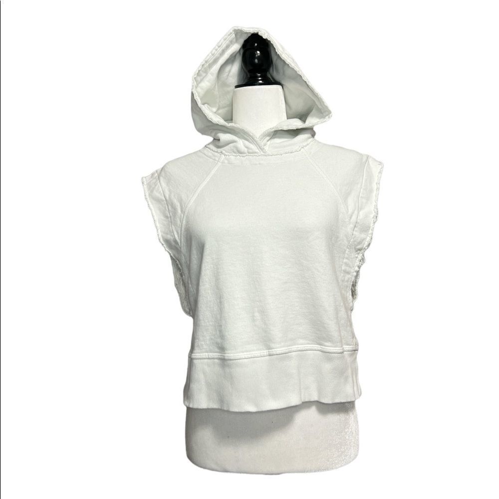 rag & Bone Roni Short Raglan Sleeve Hooded Top - Picture 2 of 7